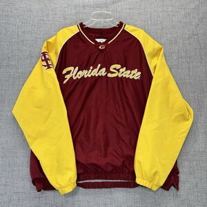 Vintage Florida State Seminoles Windbreaker Jacket Men's Size XXL Pullover